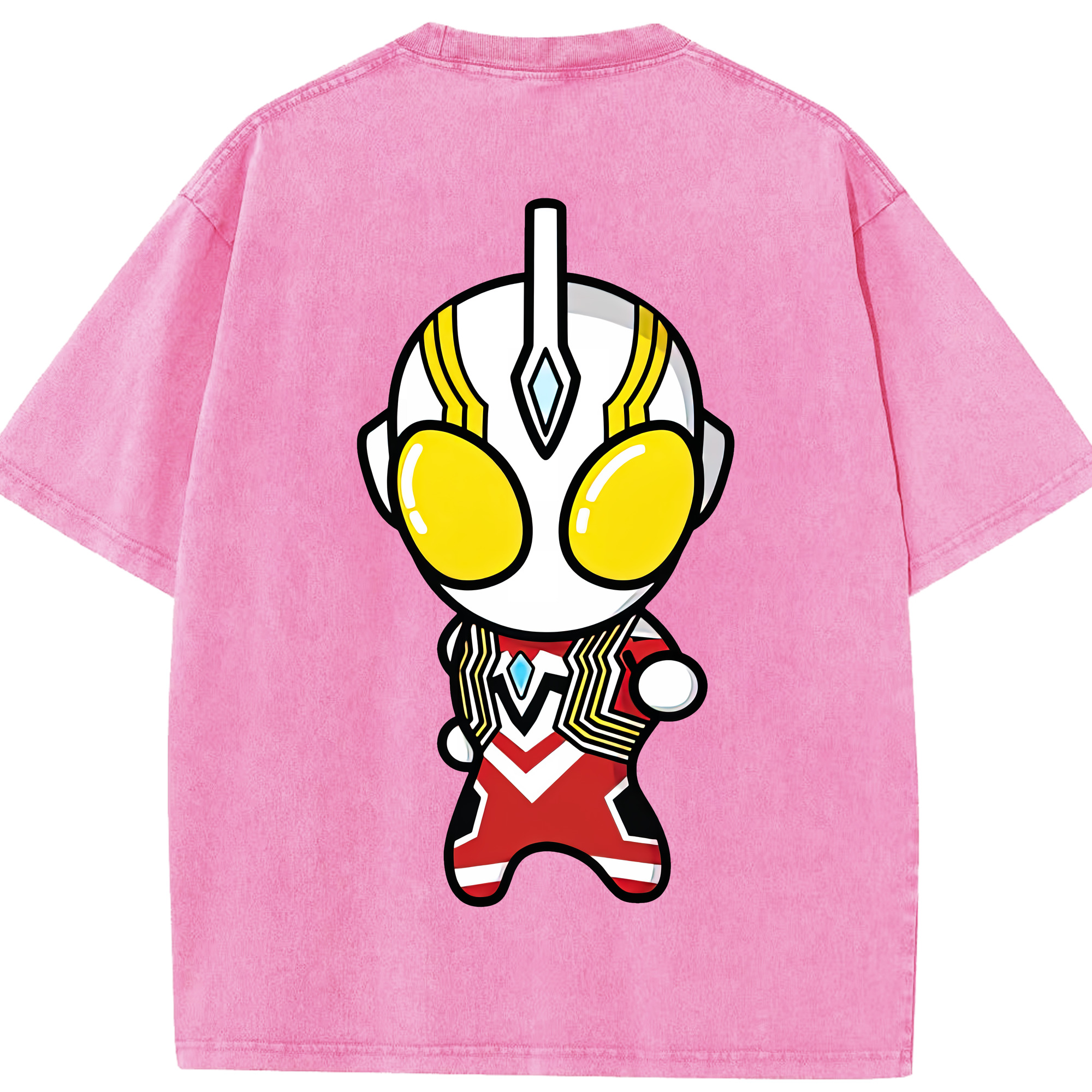 （画像用） ウルトラマン Ultraman 綿100% ヴィンテージ風 半袖Tシャツ（背面プリント）